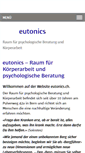 Mobile Screenshot of eutonics.ch