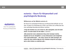 Tablet Screenshot of eutonics.ch